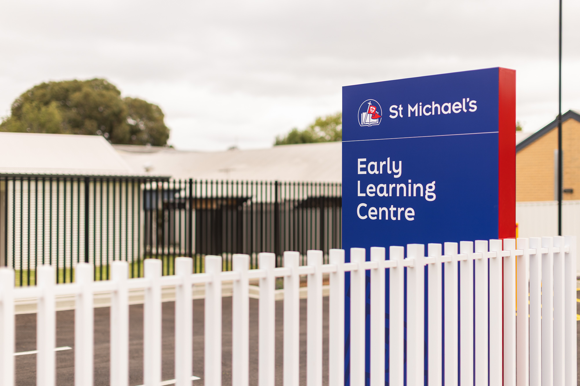 St Michael’s Early Learning Centre sign outside the school entrance